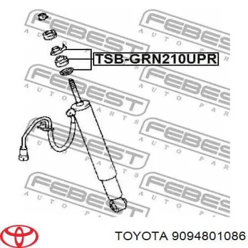 9094801086 Toyota Tuleja trzpienia amortyzatora tylnego