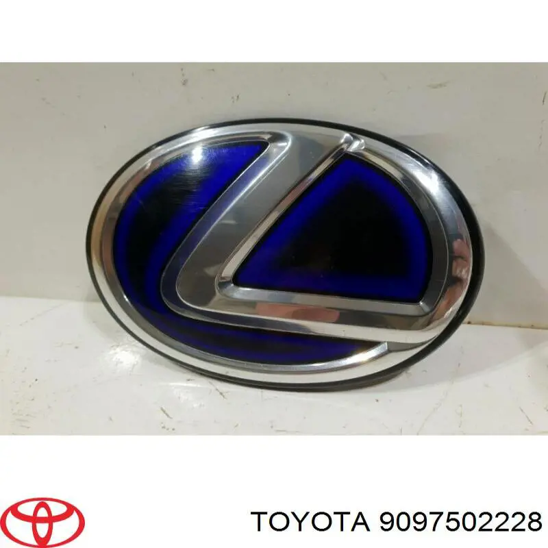 9097502228 Toyota Emblemat na klapę bagaznika (znaczek firmowy)