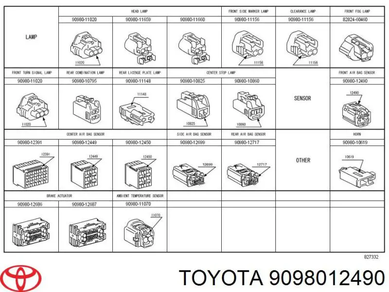 Do koszyka 9098012490 Toyota 