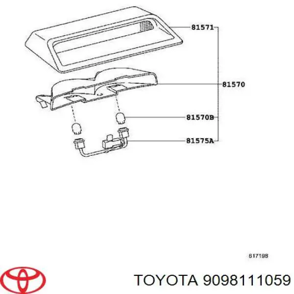 Do koszyka 9098111059 Toyota Żarówka