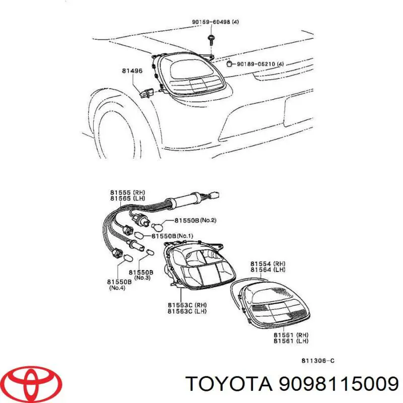 Żarówka Toyota 9098115009 cena, od 1,77 USD