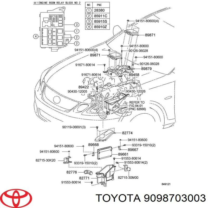 Przekaźnik wentylatora do Lexus IS  E2