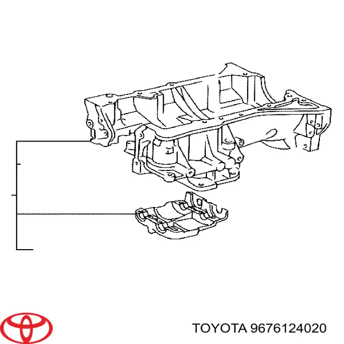 Uszczelka miski olejowej silnika Toyota RAV4 2 (XA2)