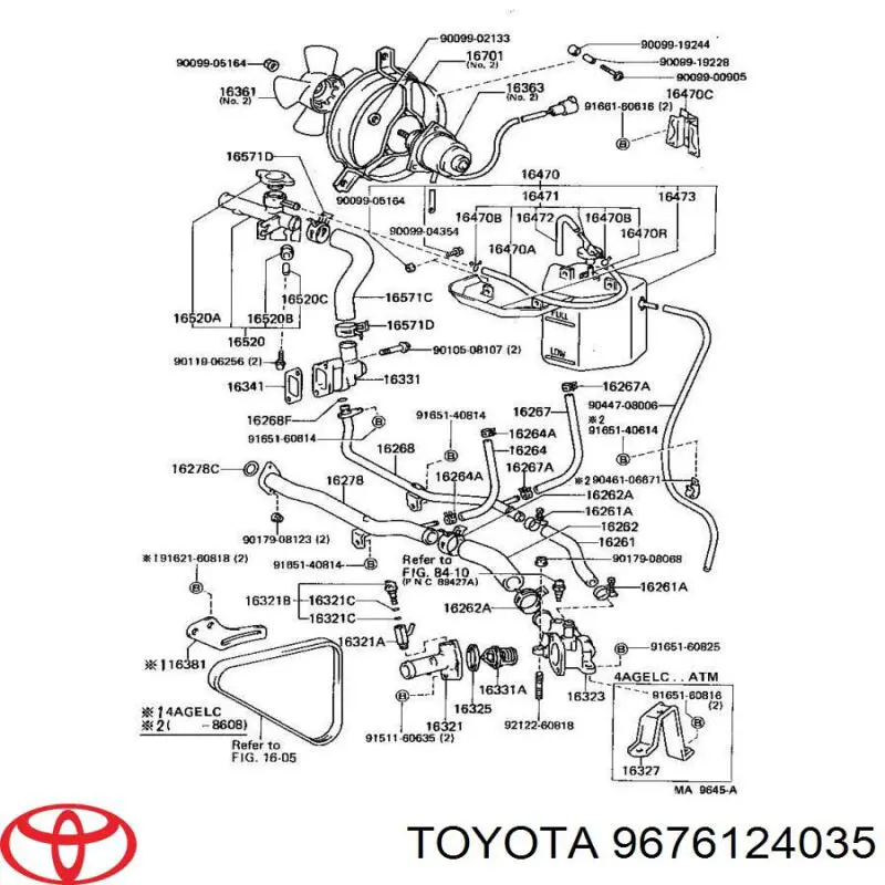 Uszczelka pompy wodnej Toyota 9676124035 cena, od 1,05 USD
