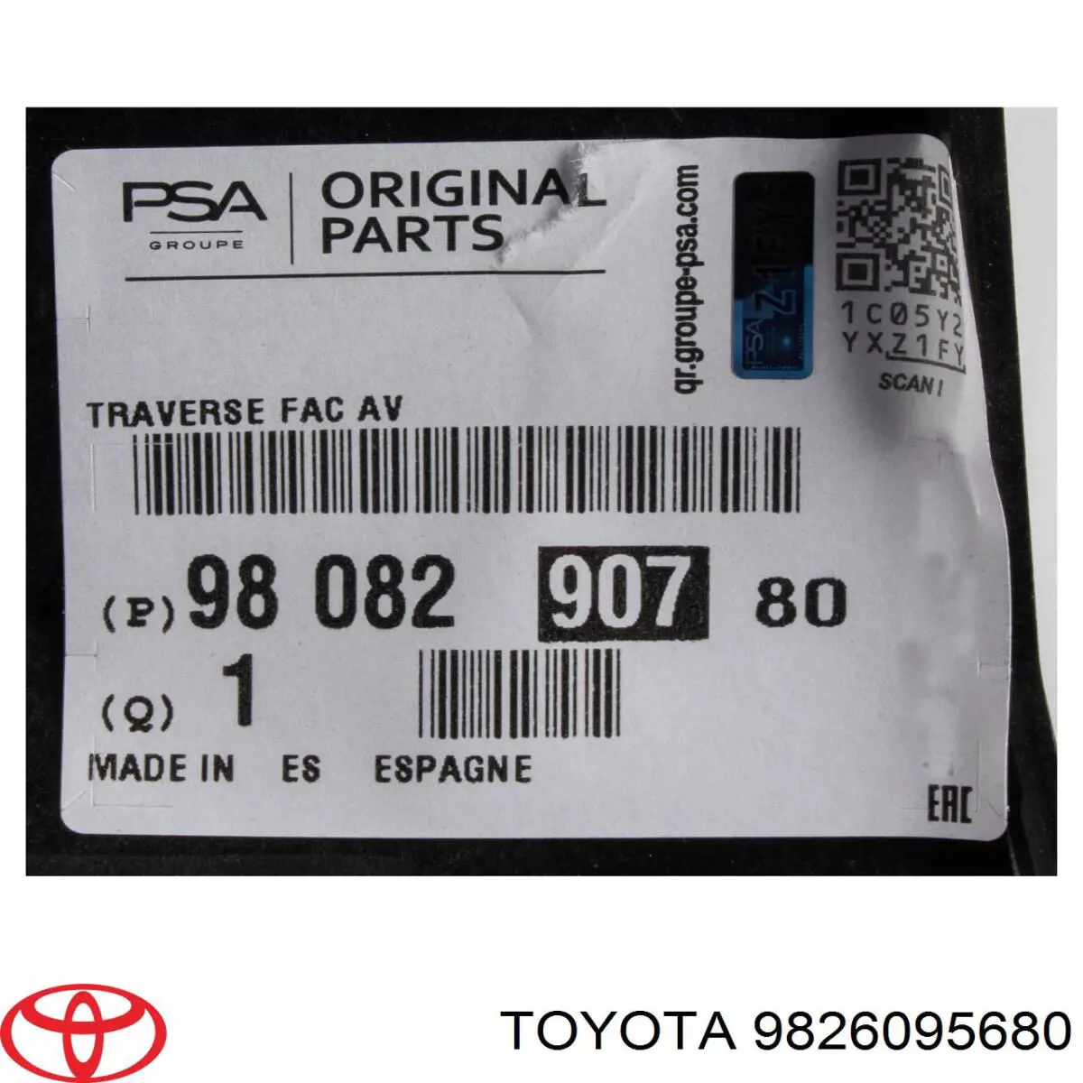 Wspornik osłony chłodnicy górny Peugeot/Citroen 9826095680 cena, od 83,43 USD