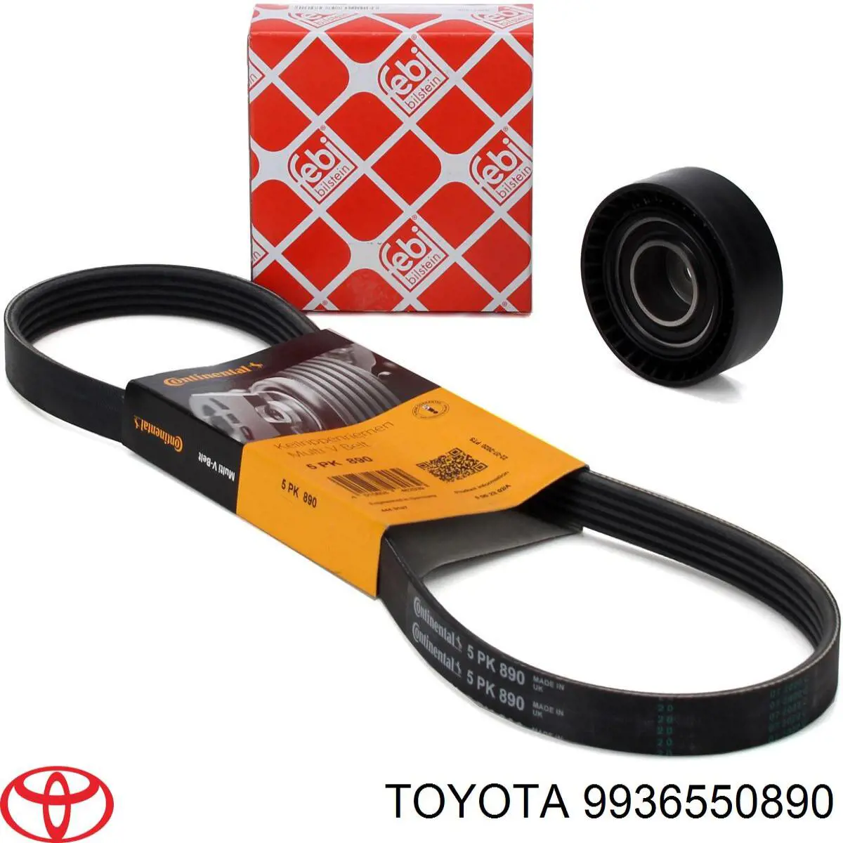Pas napędowy mechanizmów Toyota 9936550890 cena, od 9,07 USD