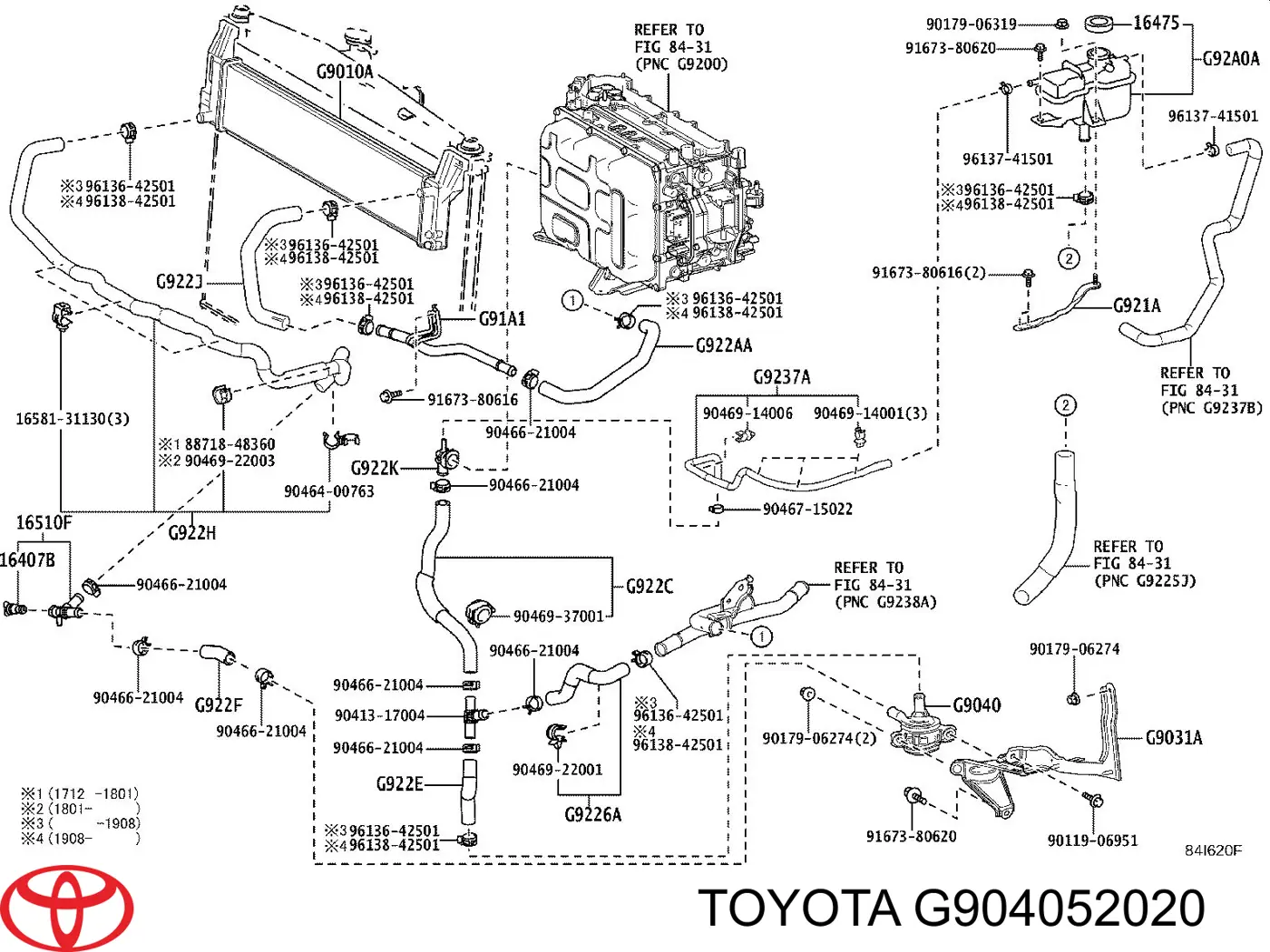 Pompa chłodzenia wodą, dodatkowa elektryczna Toyota G904052020 cena, od 107,97 USD