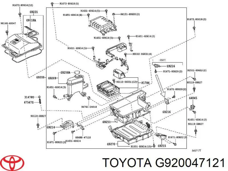 G920047121 Toyota Falownik prądu
