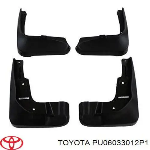 Chlapacze przednie+tylne, zestaw do Toyota Camry VII V50