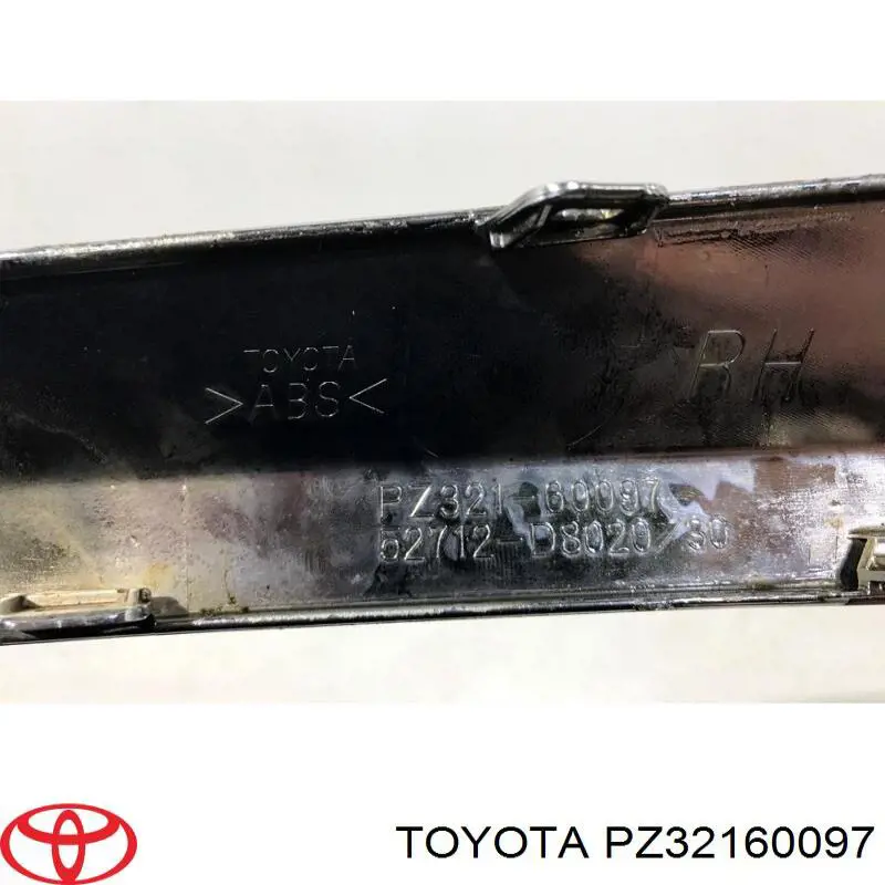 Do koszyka PZ32160097 Toyota Listwa ochronna zderzaka przedniego prawa