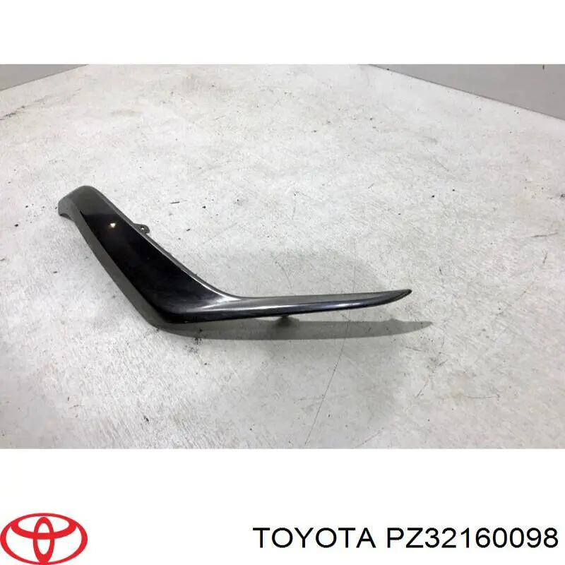 PZ32160098 Toyota Listwa ochronna zderzaka przedniego lewa