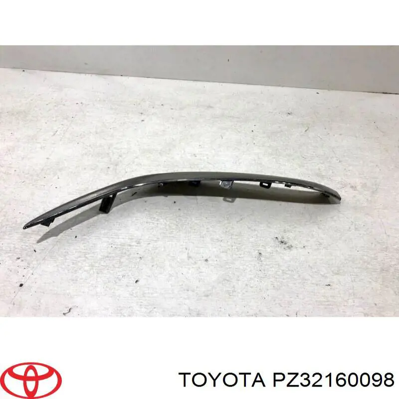 Do koszyka PZ32160098 Toyota Listwa ochronna zderzaka przedniego lewa