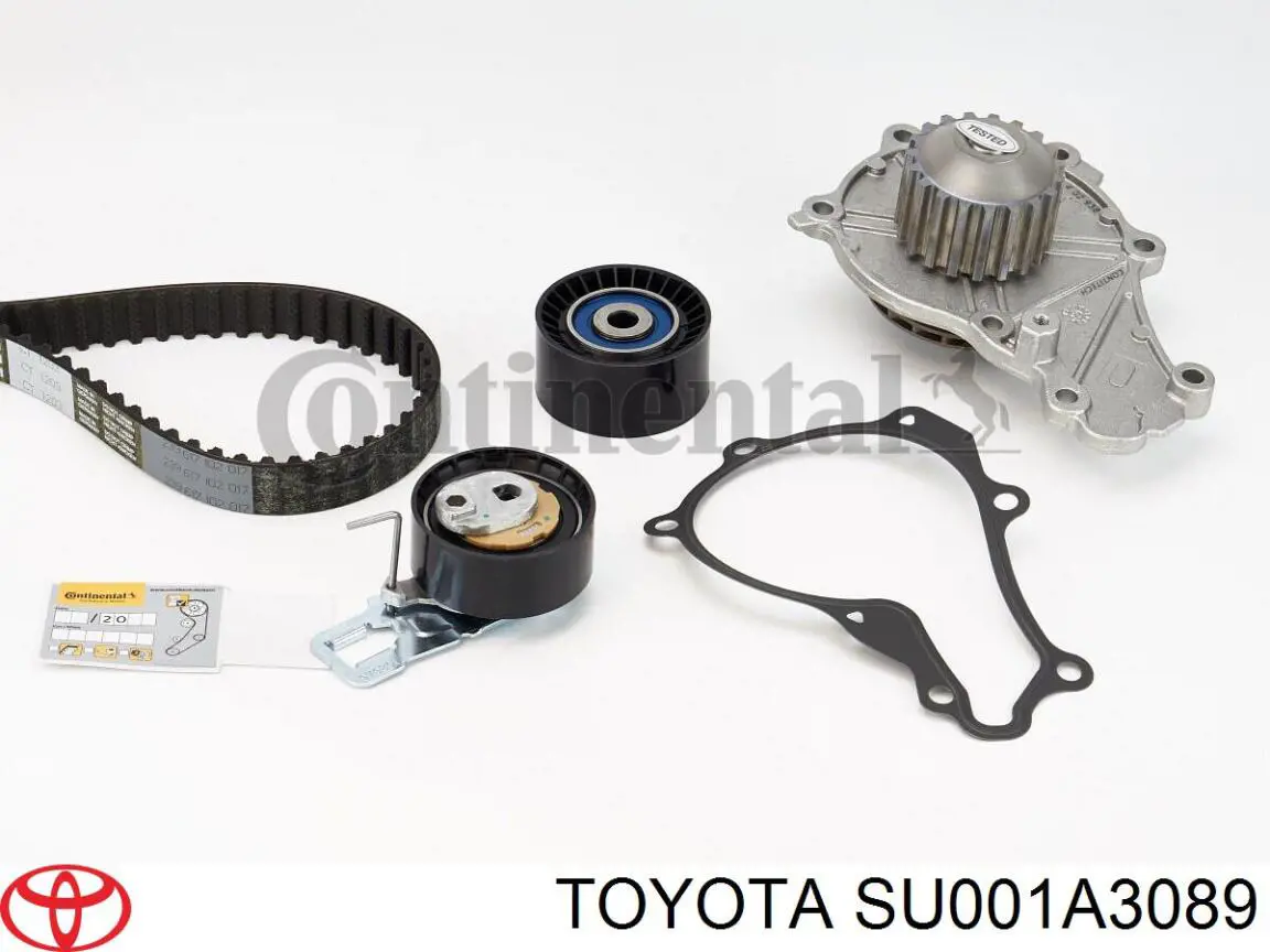 SU001A3089 Toyota pasek rozrządu, zestaw
