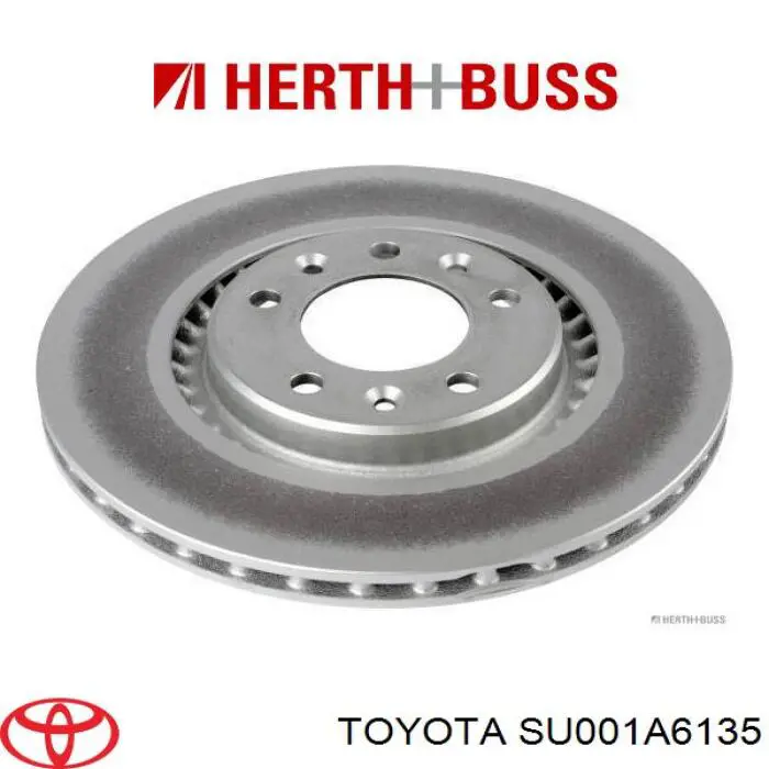 Tarcza hamulcowa tylna Toyota SU001A6135 cena, od 54,63 USD