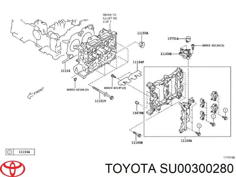 Uszczelka pokrywy zaworowej prawa Subaru 13270AA250 cena, od 15,62 USD