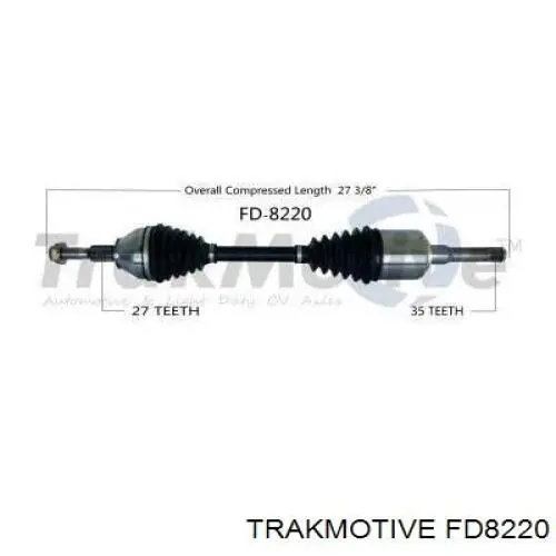 Półoś napędowa przednia lewa Ford Fusion sedana (CD) (2012 - 2022) cena, od 133,33 USD
