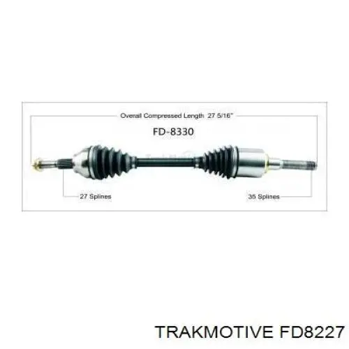 DG9Z3B436G Ford Półoś napędowa przednia prawa