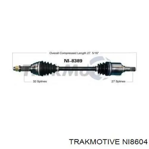 Półoś napędowa przednia lewa Nissan Altima L33 sedana (2012 - 2018) cena, od 339,46 USD