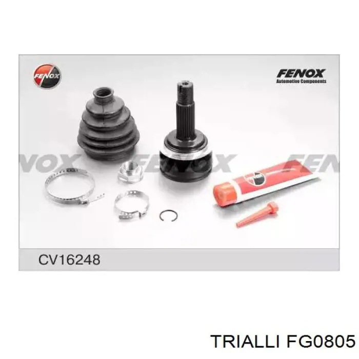 Osłona przegubu homokinetycznego półosi przedniej wewnętrzna Trialli FG0805 cena, od 9,70 USD