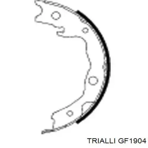 GF1904 Trialli klocki hamulca ręcznego