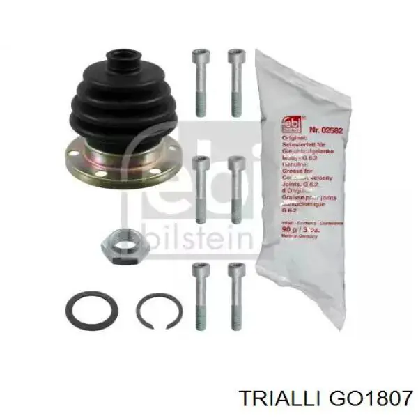 Przegub homokinetyczny przedni wewnętrzny Trialli GO1807 cena, od 43,31 USD