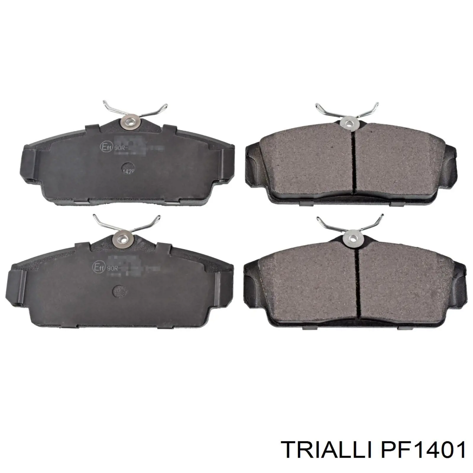 PF1401 Trialli Klocki hamulcowe przednie tarczowe