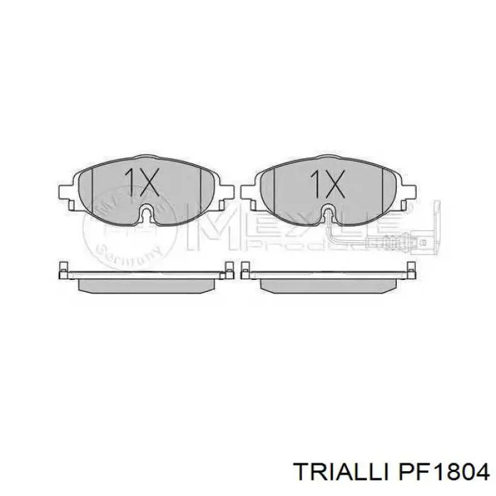 PF1804 Trialli klocki hamulcowe przednie tarczowe