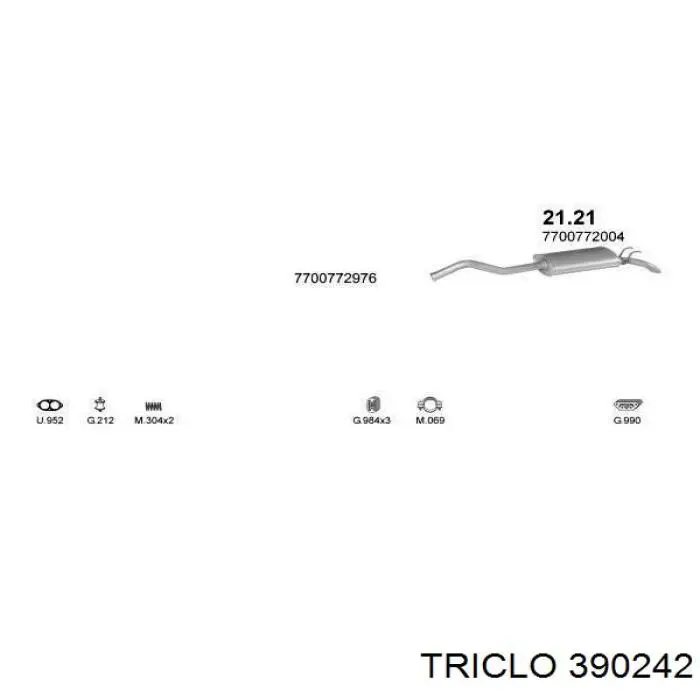 Pokrywa zaworowa Triclo 390242 cena, od 47,70 USD