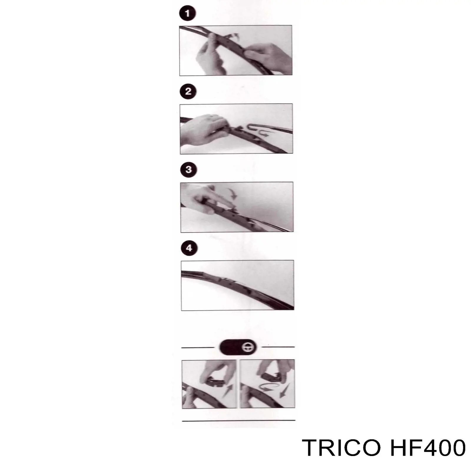 Pióro wycieraczki szyby przedniej pasażera Trico HF400 cena, od 12,38 USD