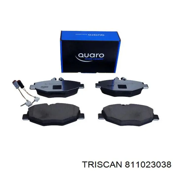 Do koszyka 811023038 Triscan Klocki hamulcowe przednie tarczowe