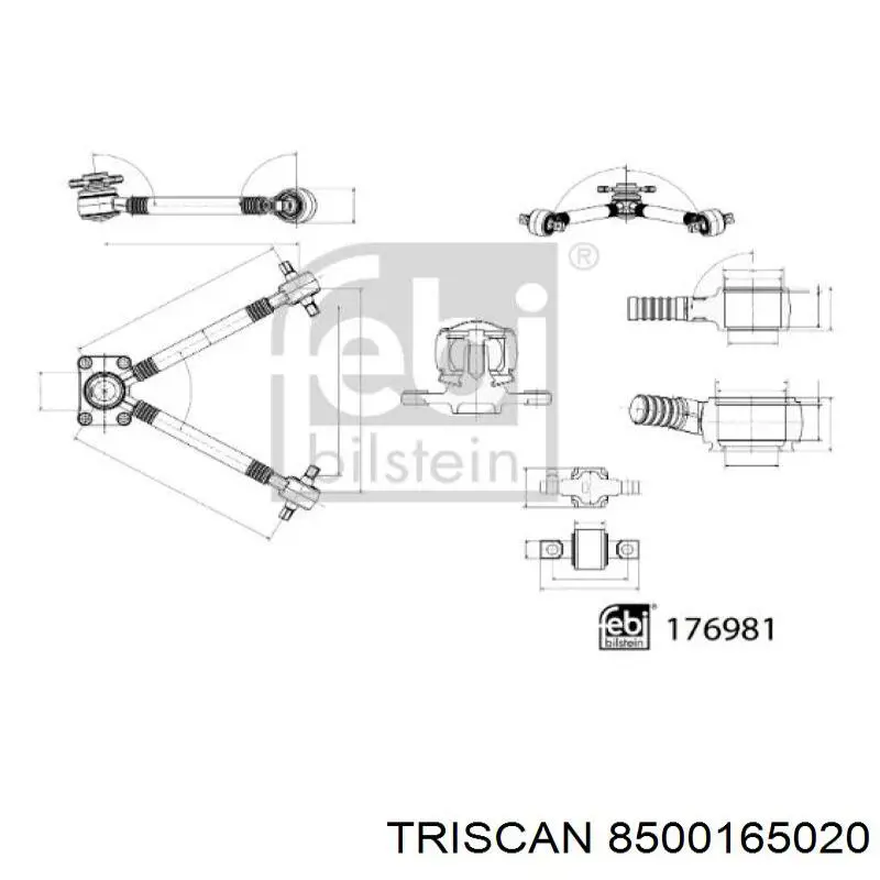 Wahacz zawieszenia tylnego dolny lewy/prawy Ford CV615K652AAD cena, od 62,99 USD