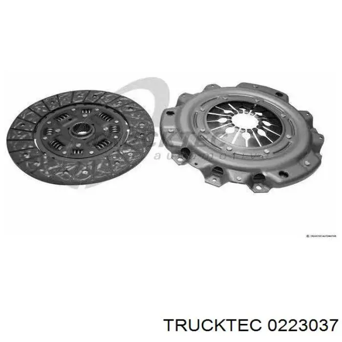 Zestaw sprzęgła (3 części) Trucktec 0223037 cena, od 145,88 USD
