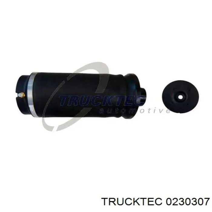 0230307 Trucktec Poduszka pneumatyczna (resor pneumatyczny) mostu tylnego