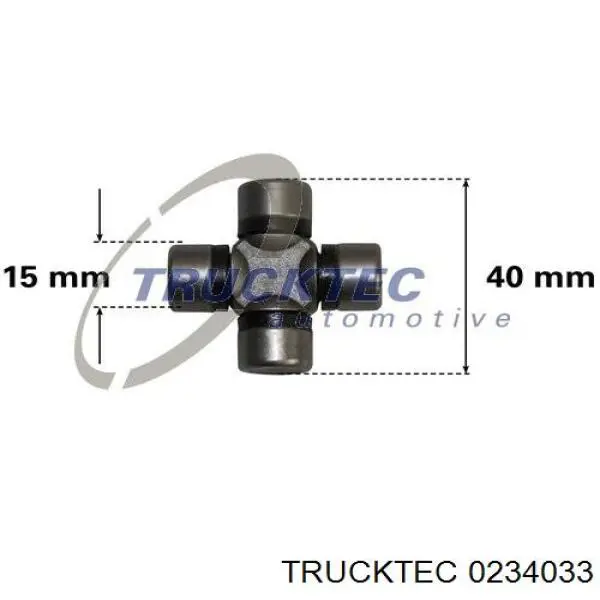 Krzyżak układu kierowniczego Trucktec 0234033 cena, od 8,95 USD