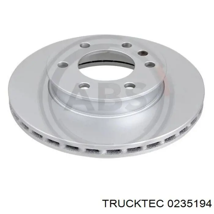 Do koszyka 0235194 Trucktec Tarcza hamulcowa przednia