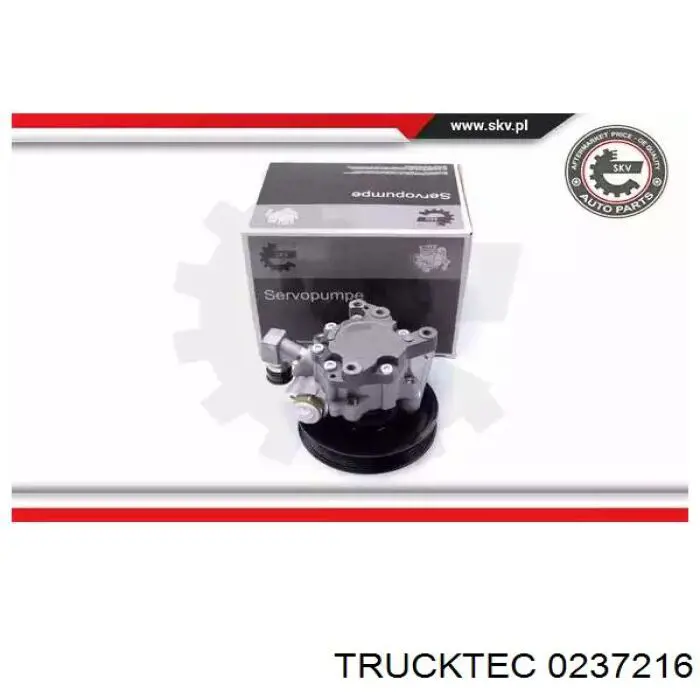 Do koszyka 0237216 Trucktec Pompa wspomagania hydraulicznego kierownicy