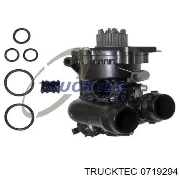 0719294 Trucktec Pompa chłodzenia wodą, w komplecie z obudową