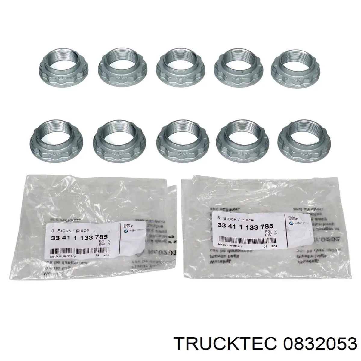Do koszyka 0832053 Trucktec Nakrętka piasty tylnej