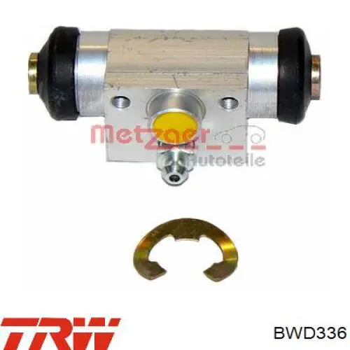 Do koszyka BWD336 TRW Cylinder hamulcowy roboczy tylny