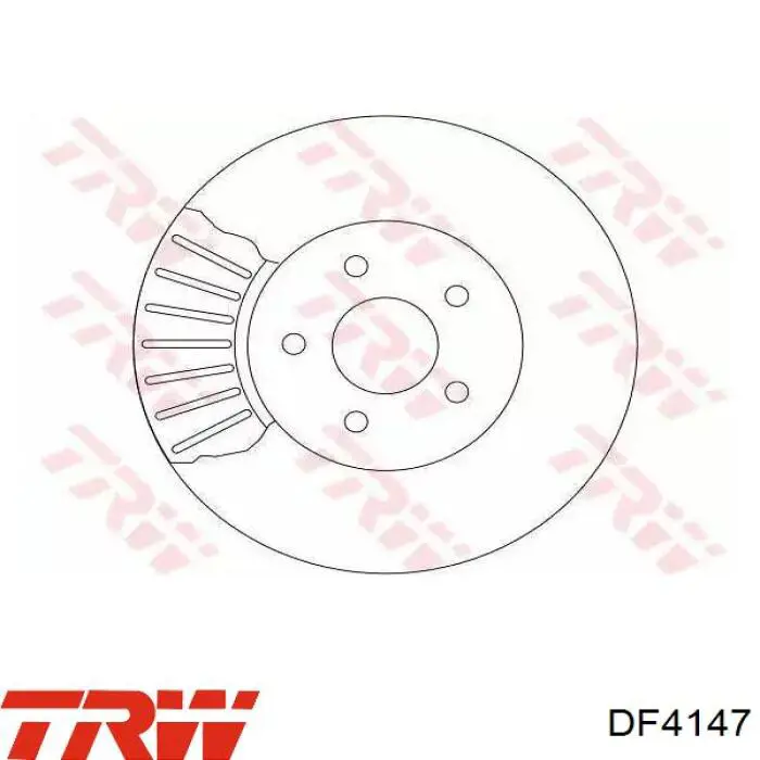 Tarcza hamulcowa przednia TRW DF4147 cena, od 48,02 USD
