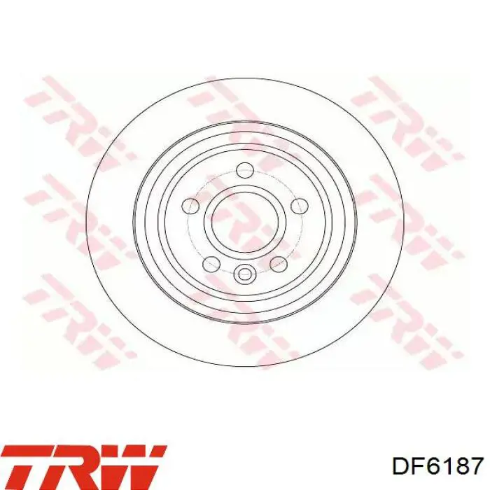 Tarcza hamulcowa tylna TRW DF6187 cena, od 46,51 USD