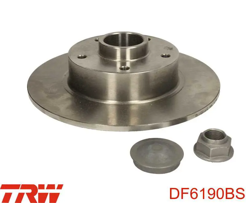Tarcza hamulcowa tylna TRW DF6190BS cena, od 82,69 USD