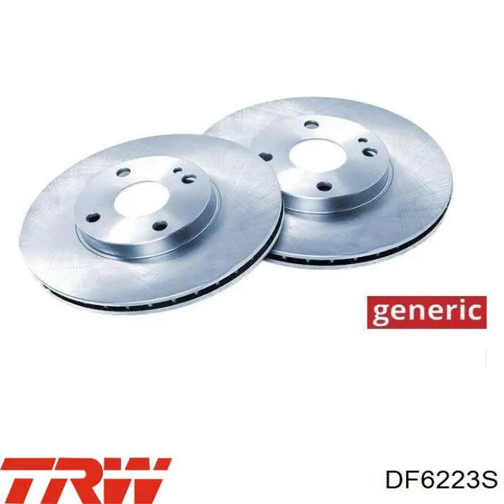 Tarcza hamulcowa przednia TRW DF6223S cena, od 102,77 USD