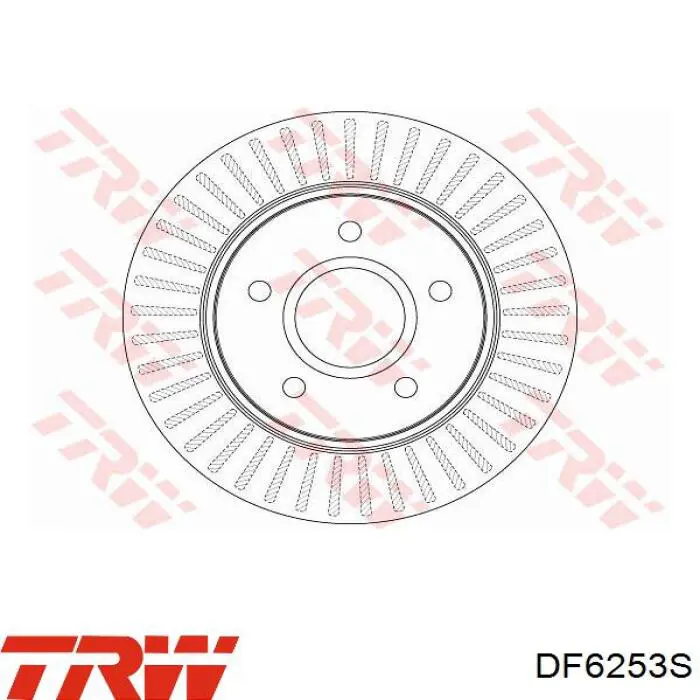 DF6253S TRW tarcza hamulcowa przednia