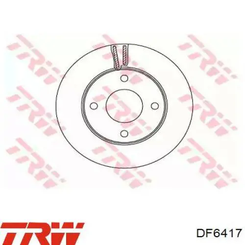 DF6417 TRW Tarcza hamulcowa przednia