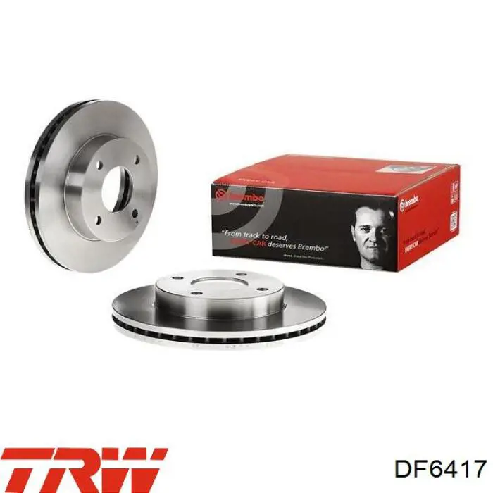Do koszyka DF6417 TRW Tarcza hamulcowa przednia