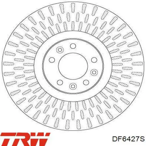 DF6427S TRW tarcza hamulcowa przednia