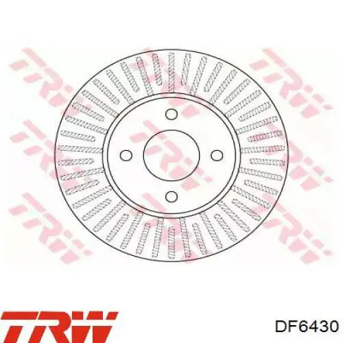 Tarcza hamulcowa przednia TRW DF6430 cena, od 42,86 USD