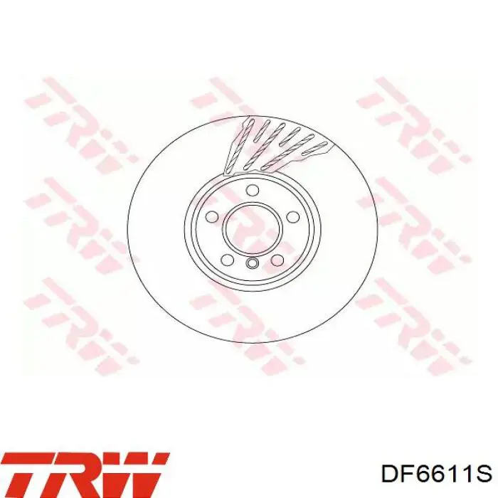 Tarcza hamulcowa przednia TRW DF6611S cena, od 114,24 USD