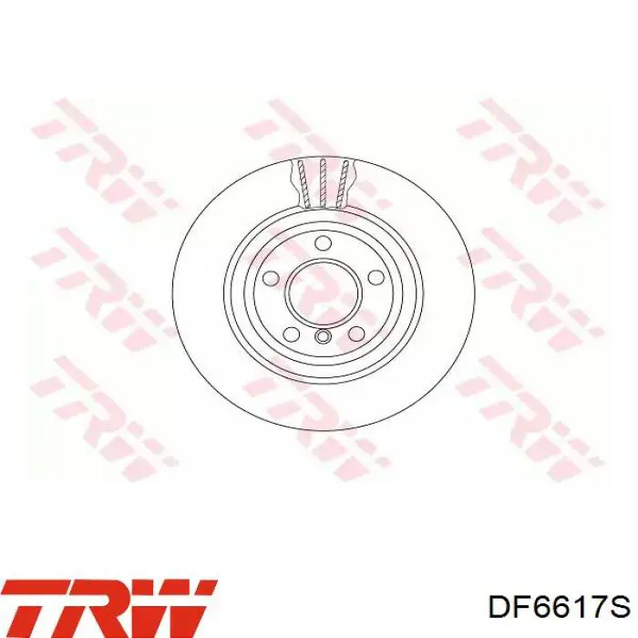 Do koszyka DF6617S TRW Tarcza hamulcowa tylna